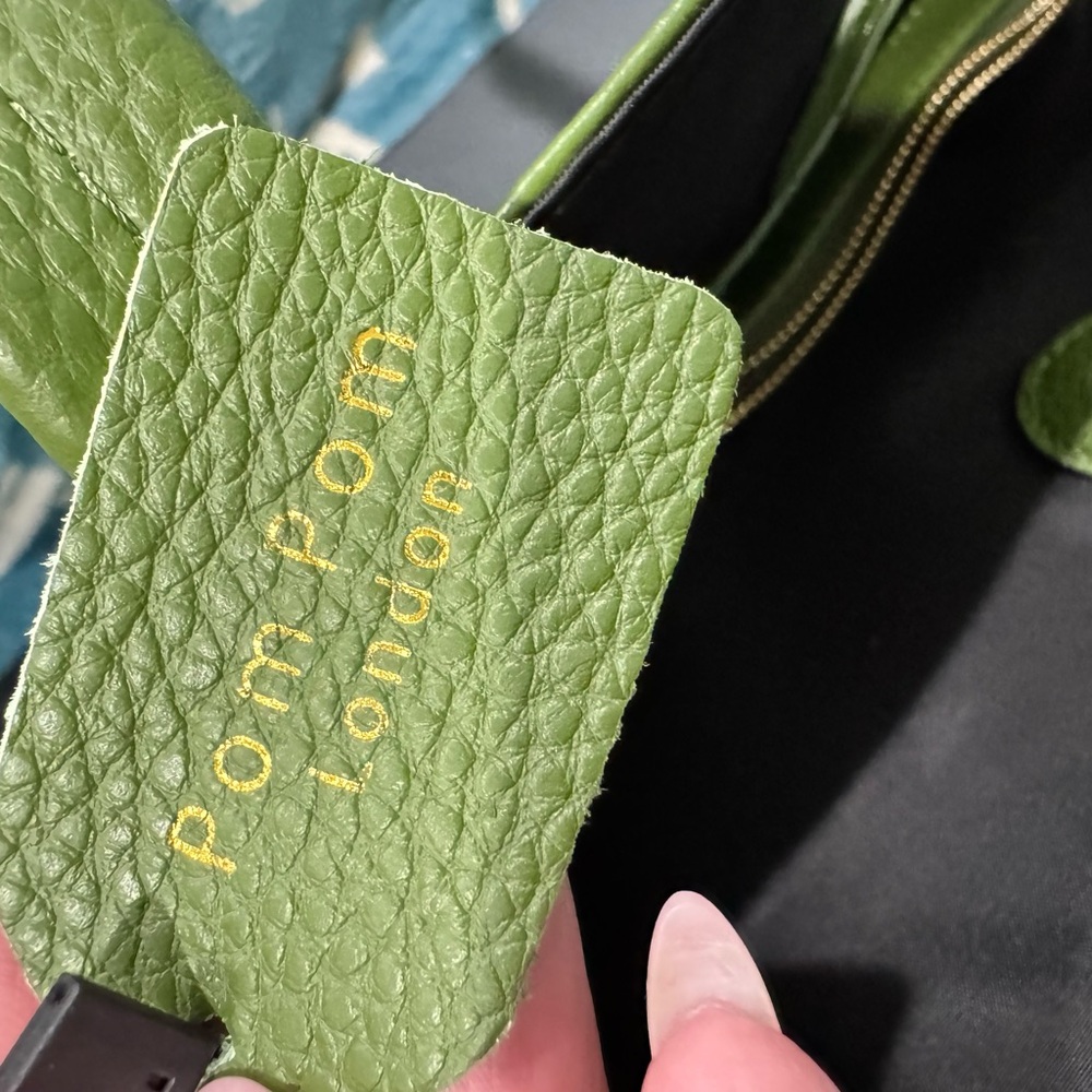 Pom Pom London Green Tote Bag